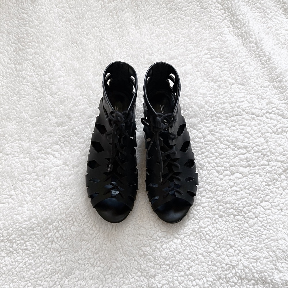 Black Lace Up Heels